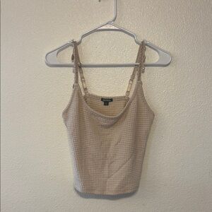 Wild Fable Tan‎ Ribbed Crop Camisole